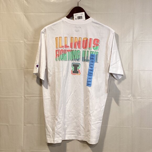 Champion‎ Illinois Illini white Pocket T-Shirt - Picture 2 of 3